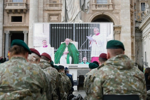 papież Franciszek na jubileuszu mundurowych